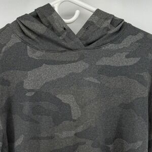 Spyder Active Womens Grey Camouflage Hooded Pullover Long Sleeve Shirt Size L